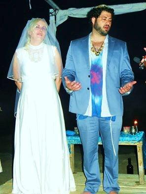 Tie-dye tzitzit being worn proudly