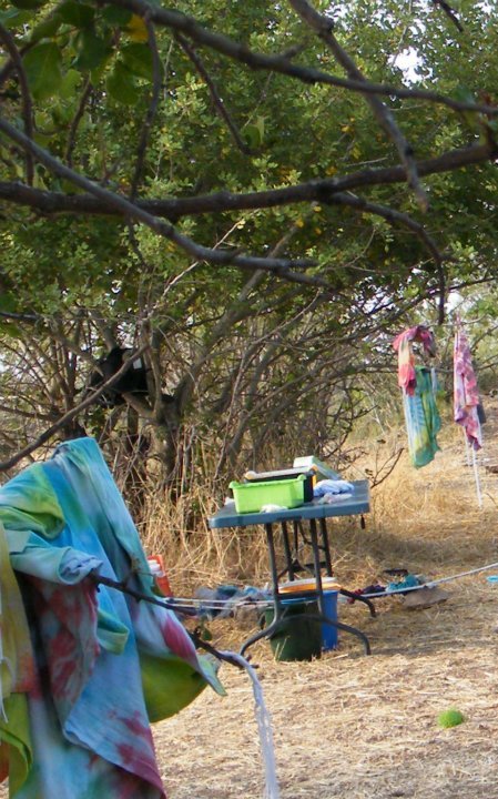 Hand-dyed tzitzit garment
